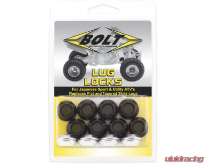 Bolt Motorcycle Lug-Locks Black - 2005-LUG.B