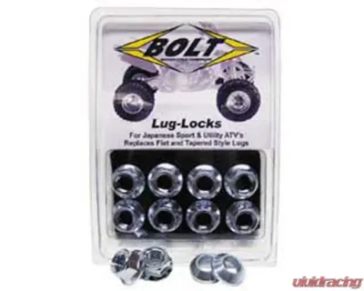 Bolt Motorcycle Lug-Locks Silver - 2005-LUG.S