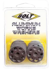 Bolt Motorcycle Aluminum Works Washers 18MM - 10 Pack                                     - 2009-AWW.18 - Image 2
