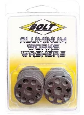 Bolt Motorcycle Aluminum Works Washers 6X25MM - 10 Pack                                     - 2009-AWW.25 - Image 2