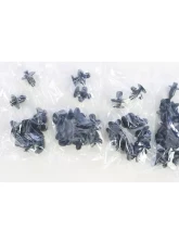 Bolt Motorcycle Black Nylon Rivet Assortment - 80 Pack                                     - 2009-RIVETS - Image 2