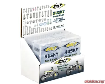 Bolt Motorcycle Pop Display Track Pack Husky - 6/Pack - 6TP-HSK