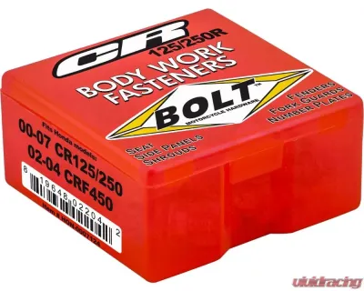 Bolt Motorcycle Full Plastic Fastener Kit Honda CR 1985-2007 | CRF 2002+ - HON-0007124