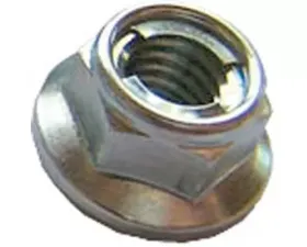 Bolt Motorcycle Fuji-Style 12MM Hex Locking Flange Nuts 8X1.25MM - 10/Pack