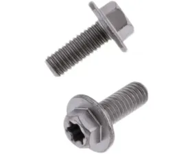 Bolt Motorcycle Euro Torx Large Flange Bolt 6X.1.0X15MM - 10/Pack