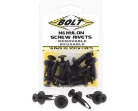 Bolt Motorcycle M6 Screw Rivet Kit - 10/Pack