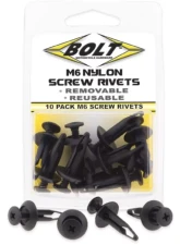 Bolt Motorcycle M6 Screw Rivet Kit - 10/Pack                                     - 2005-6SCRW - Image 2