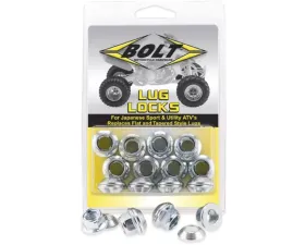 Bolt Motorcycle Lug-Locks Silver