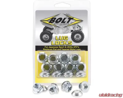 Bolt Motorcycle Lug-Locks Silver - 2005-LUG.S