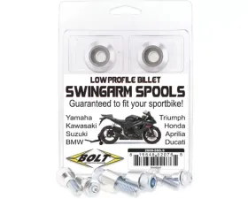 Bolt Motorcycle Swingarm Spools Silver