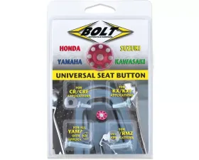 Bolt Motorcycle Anodized Seat Button For Honda | Suzuki | Yamaha | Kawasaki Off-Road Models