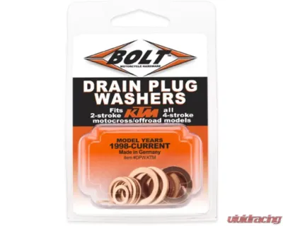 Bolt Motorcycle Drain Plug Washers KTM 2/4-Stroke - DPW.KTM