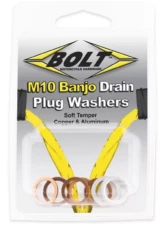 Bolt Motorcycle Banjo Crush Washers 10MM 5 Aluminum & 5 Copper - 10/Pack                                     - DPWM10.145-10 - Image 2