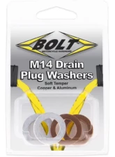 Bolt Motorcycle Crush Washers 14X22.3MM 5 Aluminum & 5 Copper - 10/Pack                                     - DPWM14.223-10 - Image 2