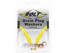 Bolt Motorcycle Crush Washers 6X11MM 5 Aluminum & 5 Copper - 10/Pack