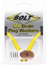 Bolt Motorcycle Crush Washers 8X5MM 5 Aluminum & 5 Copper - 10/Pack                                     - DPWM8.15-10 - Image 2