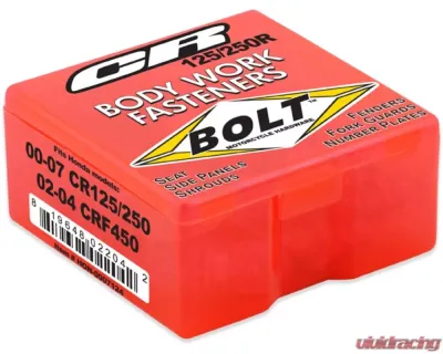 Bolt Motorcycle Full Plastic Fastener Kit Honda CR 1985-2007 | CRF 2002+ - HON-0007124