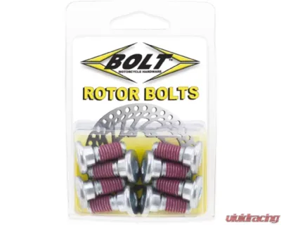 Bolt Motorcycle Rotor Bolts Front and Rear Honda XR650L 2021 | CR 1990-1991 - HRTR-XR650L