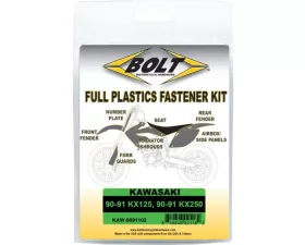 Bolt Motorcycle Full Plastic Fastener Kawasaki KX 125 | 250 1990-1991