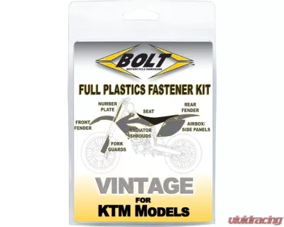 Bolt Motorcycle Full Plastic Fastener KTM Models - KTM-9802102