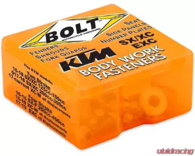 Bolt Motorcycle Full Plastic Fastener Kit KTM 450 SX-F|350 SX-F|250 SX-F|450 XC-F|350 XC-F|250 XC-F 2019-2020 | 500 EXC-F 2020 - KTM-PFK2