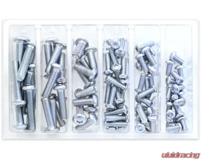 Bolt Motorcycle Button Head Allen Bolt Assortment 90 Piece Kit - SV-BHM6M8