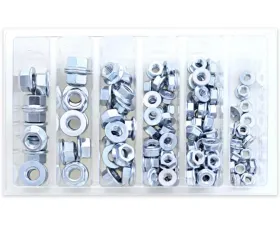 Bolt Motorcycle Flange Nut Assortment 140 Piece Kit