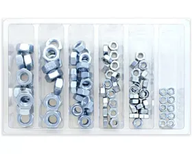 Bolt Motorcycle Hex Nut Assortment 90 Piece Kit