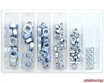 Bolt Motorcycle Hex Nut Assortment 90 Piece Kit - SV-HEXNUT