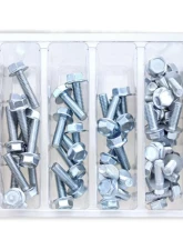 Bolt Motorcycle M6 10MM Hex Flange Bolt Assortment 80 Piece Kit                                     - SV-M6HEX10 - Image 2