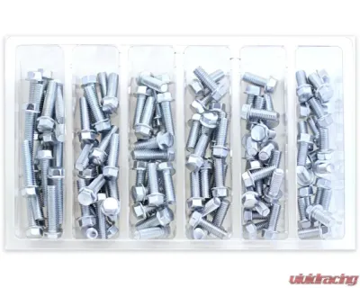 Bolt Motorcycle M6 8MM Hex Flange Bolt ASST 1 - SV-M6HEXF-1