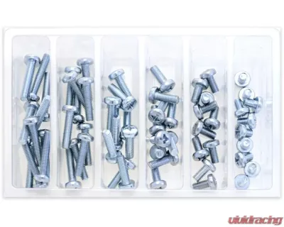 Bolt Motorcycle M6 Pan Head Phillips Assortment 120 Piece Kit - SV-M6PAN