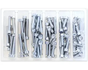 Bolt Motorcycle Smooth Socket Head Allen Bolt Assortment 80 Piece Kit