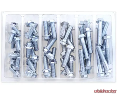 Bolt Motorcycle M8 10MM Hex Flange Bolt ASST 1 - SV-M8HEXF