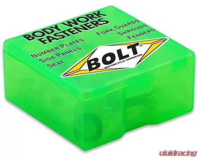 Bolt Motorcycle Full Plastic Fastener Kit 2 Stroke Kawasaki KX65 2000+ - KAW-001765
