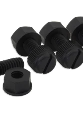 Bolt Motorcycle Black License Plate Bolts and Nuts 4/Pack                                     - LPFNYLON - Image 2
