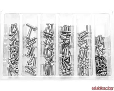 Bolt Motorcycle Carburetor Float Bowl Screws Assortment 210 Piece Kit - SV-CARBSCRW