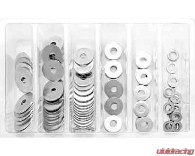 Bolt Motorcycle M6 Fender Washer Assortment 120 Piece Kit - SV-FENDW