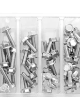 Bolt Motorcycle M6 10MM Hex Flange Bolt Assortment 80 Piece Kit                                     - SV-M6HEX10 - Image 2