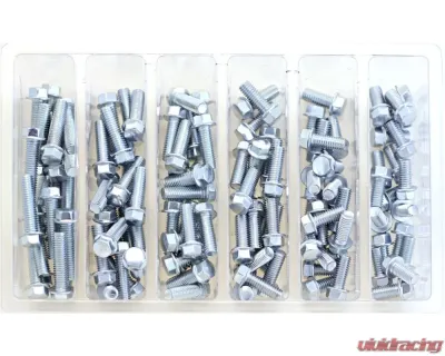 Bolt Motorcycle M6 8MM Hex Flange Bolt ASST 1 - SV-M6HEXF-1