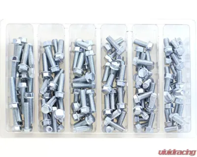 Bolt Motorcycle M8 10MM Hex Flange Bolt ASST 1 - SV-M8HEXF