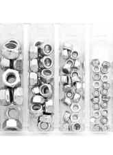 Bolt Motorcycle Nylon Locking Nut Assortment 100 Piece Kit                                     - SV-NYLOCK - Image 2