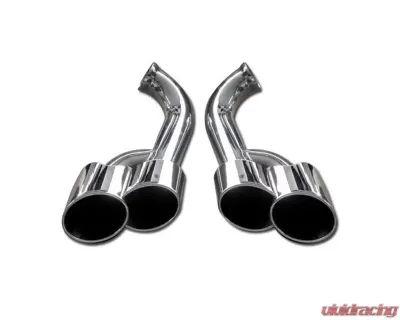 Schnell Dual Round Muffler Tips Porsche Cayenne 08-13 - SCEXT0SS0058