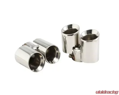 Schnell Dual Round Muffler Tip Set Porsche 997 Carrera 05-08 - SCEXTSSS0097