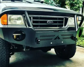 Aluminess Front Bumper w/ Brush Guard Ford E-Series 1992-2007