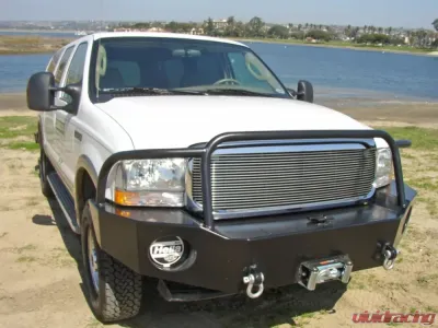 Aluminess Front Bumper w/ Brush Guard Ford Excursion 1999-2005 - 210039