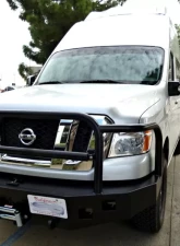 Aluminess Front Bumper w/ Brush Guard Nissan NV 2011-2018                                     - 210244 - Image 3