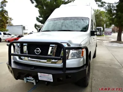 Aluminess Front Bumper w/ Brush Guard Nissan NV 2011-2018 - 210244