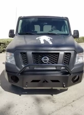 Aluminess Front Bumper w/ Bull Bar Nissan NV Slimline 2011-2018                                     - 210283 - Image 2