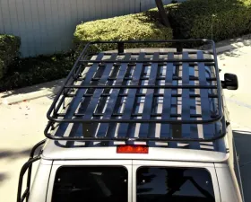 Aluminess Roof Rack Extended Body Gutter Mount - Perforated Ford Econoline